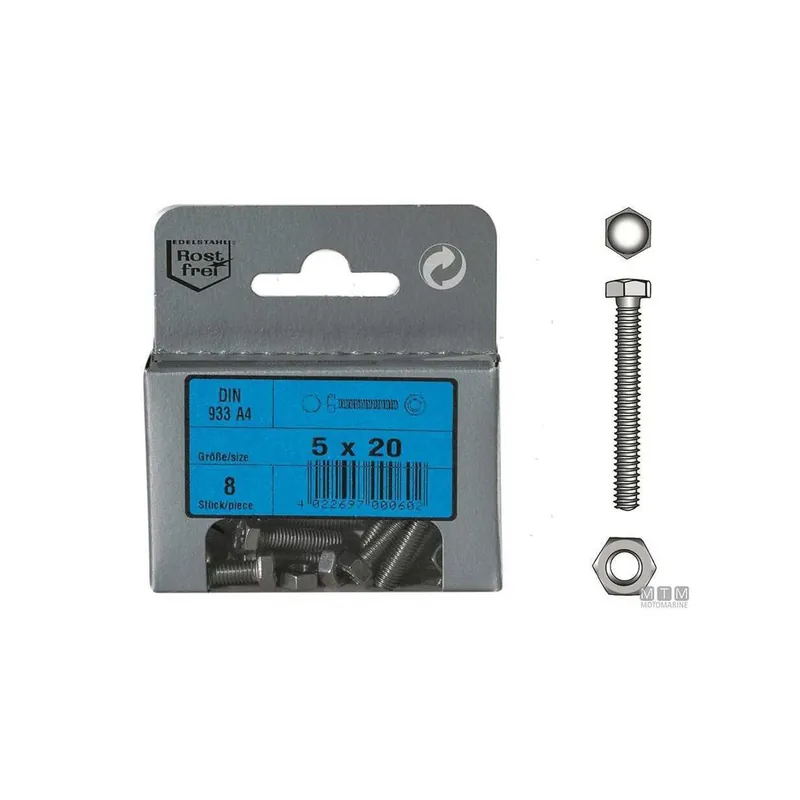 Viti testa esagonale DIN 933 in Acciaio Inox A4 Aanbieding