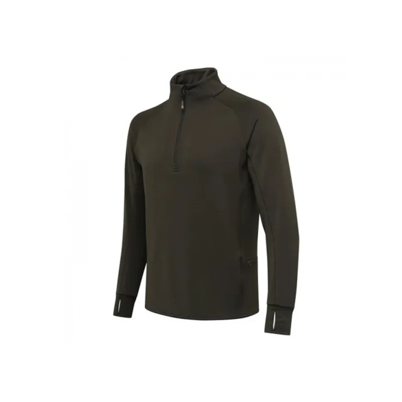 Maglia Beretta Stretch Tech Half Zip Fleece Green Moss Merkproduct