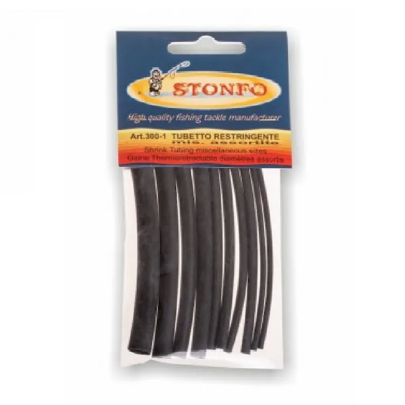 Tubo Restringente Nero Misure Assortite - Pianeta Pesca Goedkoop
