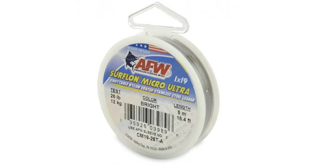 AMERICAN FISHING WIRE SURFLON MICRO ULTRA 1x19 Superprijs