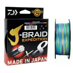 Aanbieding DAIWA J BRAID EXPEDITION X8 500M. MULTI COLOR