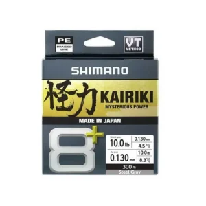 Aanbieding SHIMANO KAIRIKI 8+ 300mt. STEEL GRAY