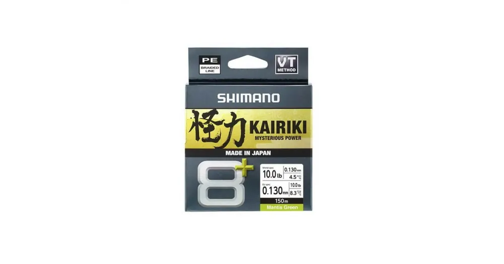 Dagaanbieding SHIMANO KAIRIKI 8+ 150mt. MANTIS GREEN