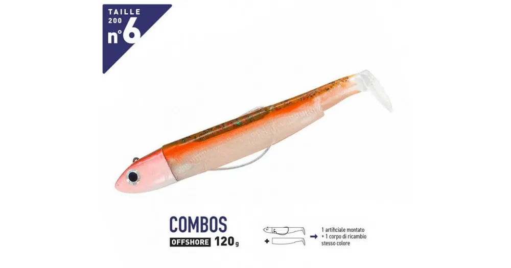 FIIISH BLACK MINNOW 200 COMBO OFFSHORE 120G. Weekendaanbieding