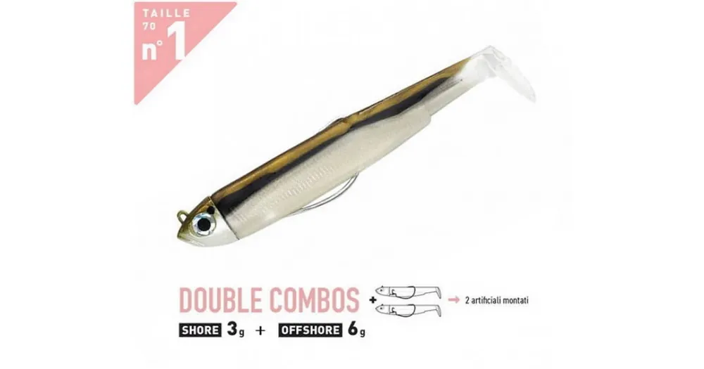 FIIISH BLACK MINNOW 70 DOUBLE COMBO 3/6G. Goedkoop