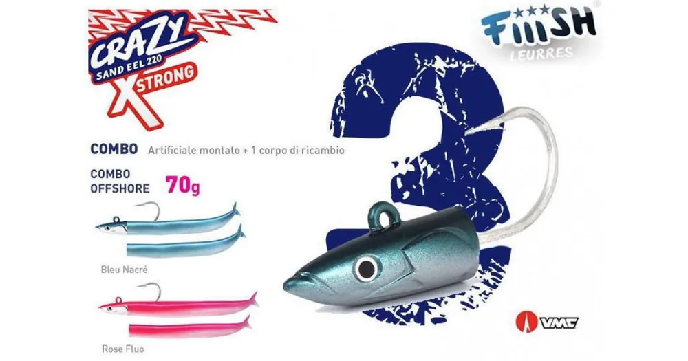 FIIISH CRAZY SAND EEL 220 X STRONG Lage Kosten