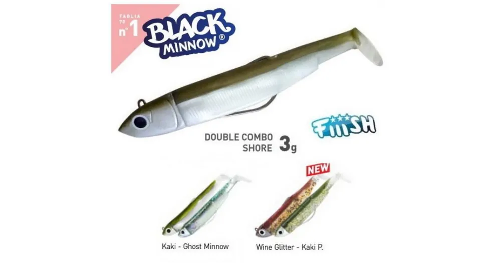Exclusieve Aanbieding FIIISH BLACK MINNOW 70 DOUBLE COMBO SHORE 3G.
