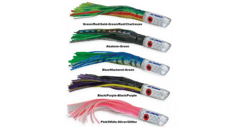Merkproduct HI-SEAS DIABLO SERIES SOFT RESIN HEAD TROLLING LURE ABALONE GREEN