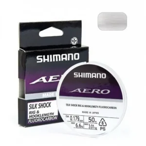 Aanbieding SHIMANO AERO SILK SHOCK FLUOROCARBON 50M. 0.179mm.