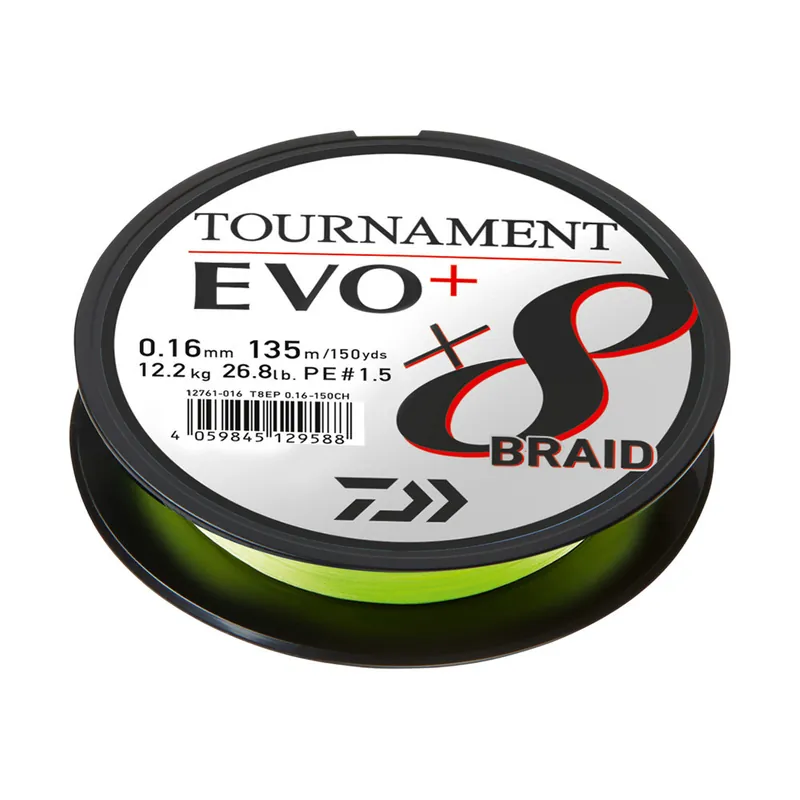 Weekendaanbieding Daiwa Tournament 8 Treccia EVO + Multifilamento