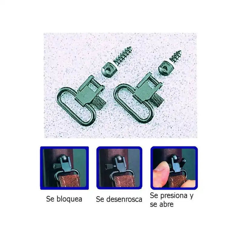 Veilige Betaling Anelli Super Swivel per fucili Bolt Action