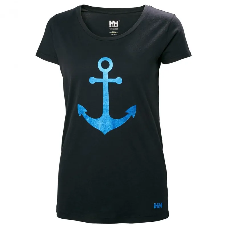 Exclusieve Aanbieding Maglietta Helly Hansen Graphic Navy Lady