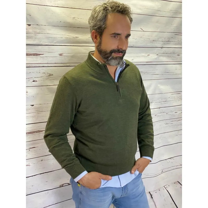 Weekendaanbieding Maglione Purple Passion Khaki