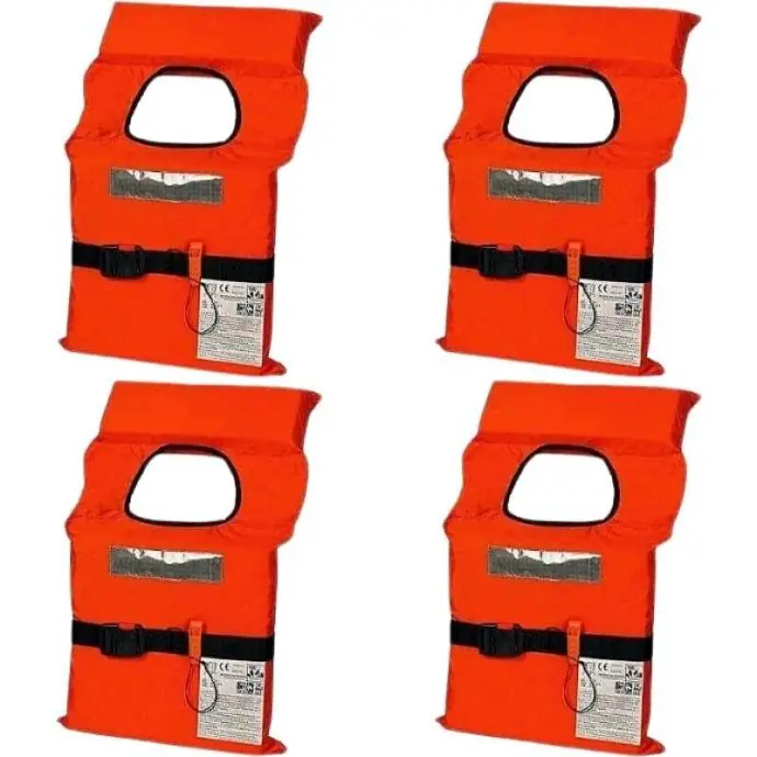 4 Giubbotti Salvagente 100N Adulto Kit Rechtstreeks Van De Fabrikant