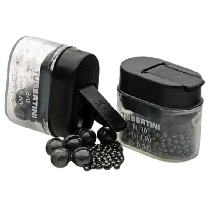Aanbieding Tubertini Piombo Super Pallini Spaccati Dispenser