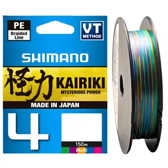 Express Levering Shimano Kairiki 4 Trecciato Multicolor 150m
