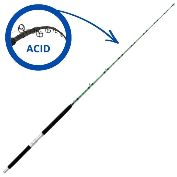 Betrouwbaar Canna da Traina Acid 30 lb Ferrari Fluorite con Anelli Fuji
