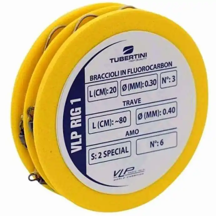 Aanbieding Tubertini VLP Rig 1 Lenza Pronta Bolentino 3 Ami Pesca Fondo Mare