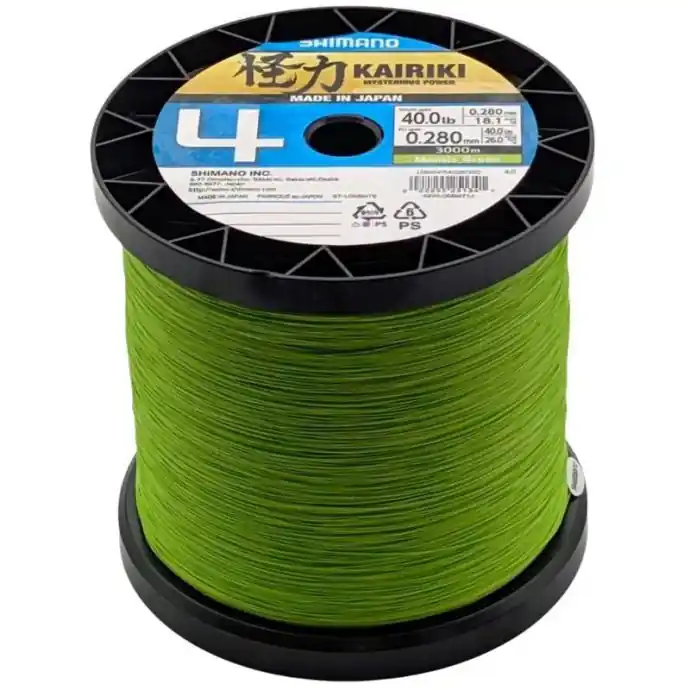 Populair Trecciato Kairiki 4 0.315mm 50lb M. Green al Metro